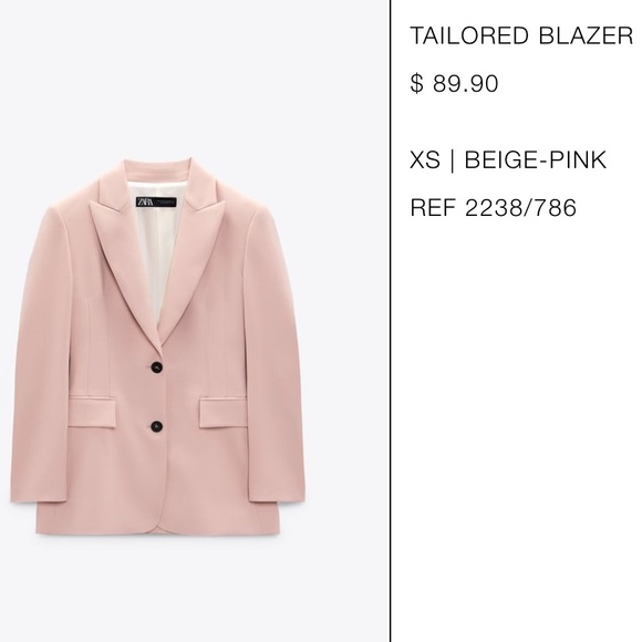 ZARA TAILORED BLAZER & FULL-LENGTH FLARED PANTS - Picture 7 of 8